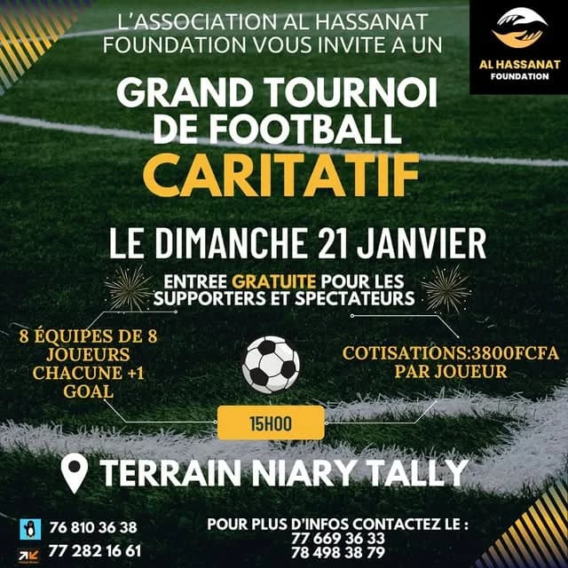 Tournoi de football caritatif